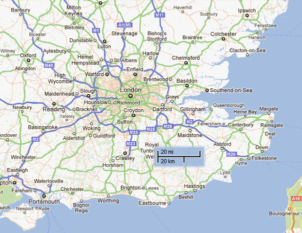 map of SE UK
salt pans