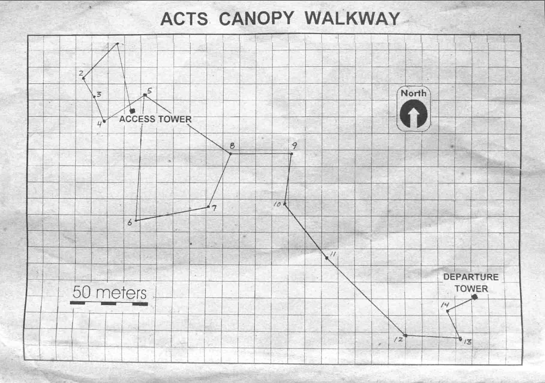 [Image of ACTS canopy walkway map]