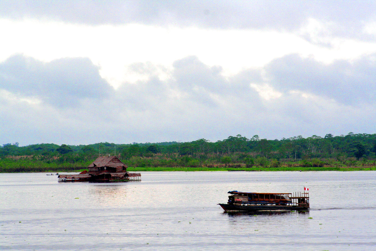 [Image of river near Iquitos, Peru]