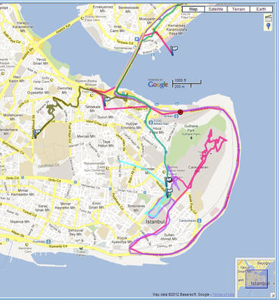 Holux/ Google Maps GPS track