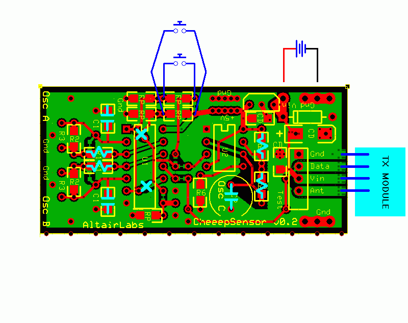 Circuit for DCDW v0.2 as Two Button Remote