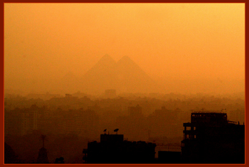 Pyramids from Cairo