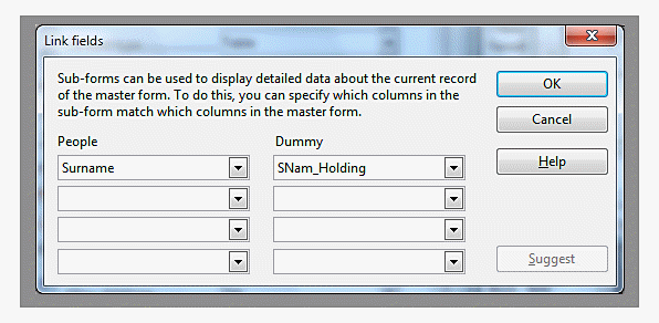 {image of linking fields dialog}