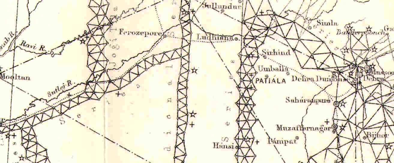 Detail from Great Triangulation index map