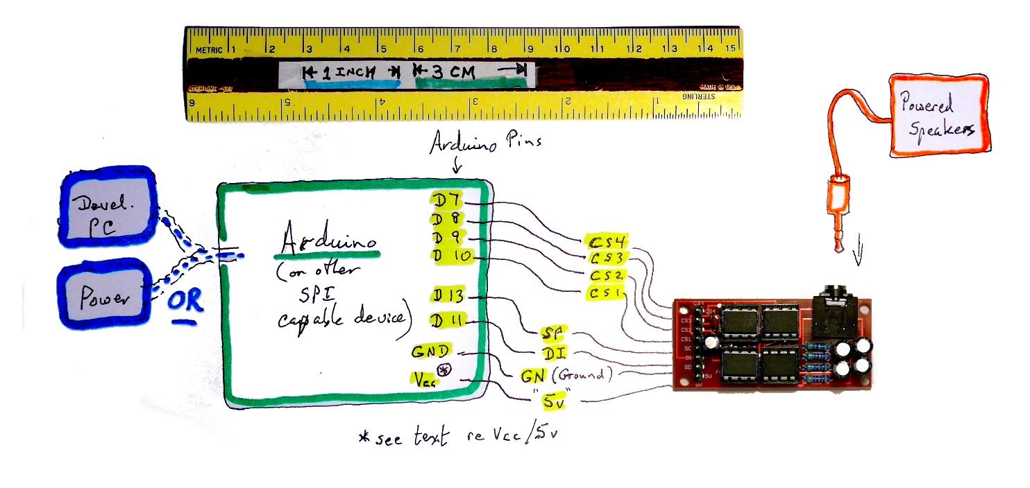 Diagram for Big Buddy Talker/ Arduino setup
