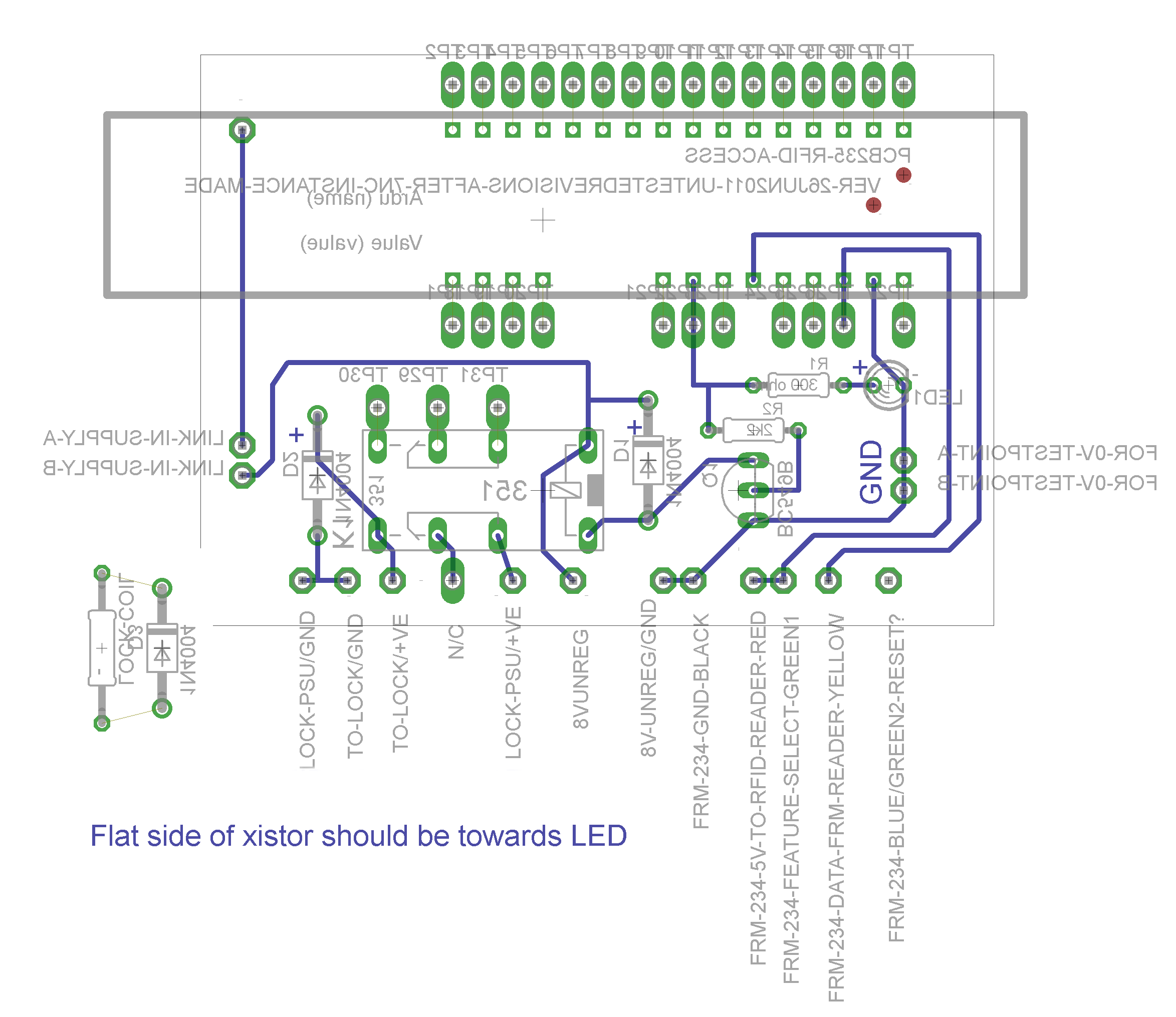 printed circuit board design for Arduino/ RFID door lock
