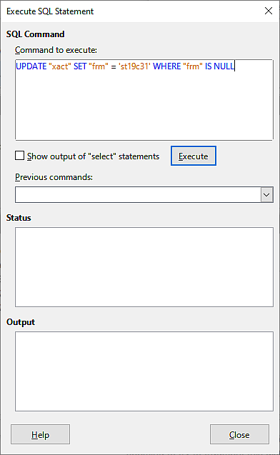 SQL UPDATE command- change what is in fields easily
