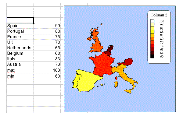Sample from Map Chart