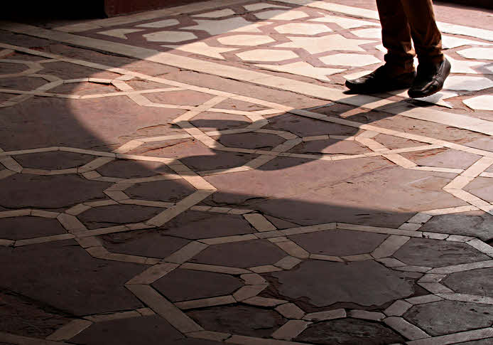 Humayun's Tomb, Delhi, floor