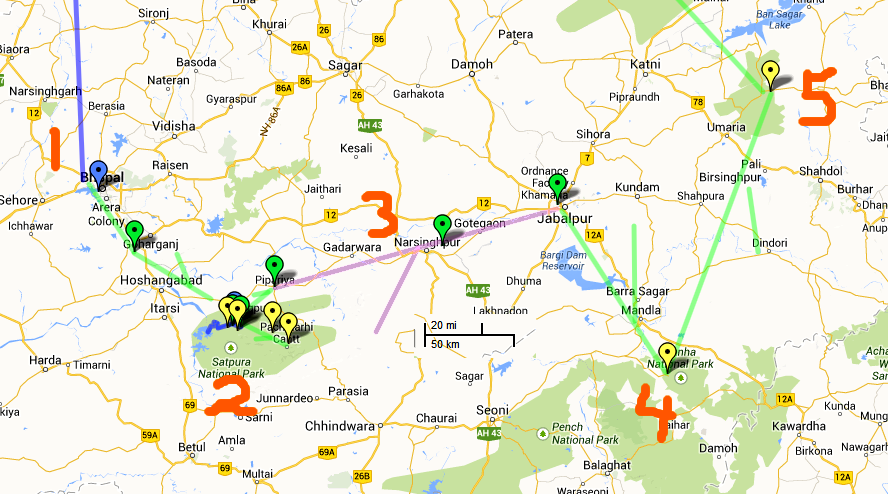 Map of First Part