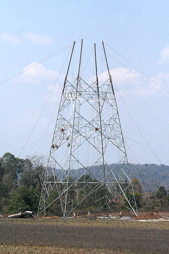 Electricity pylon construction