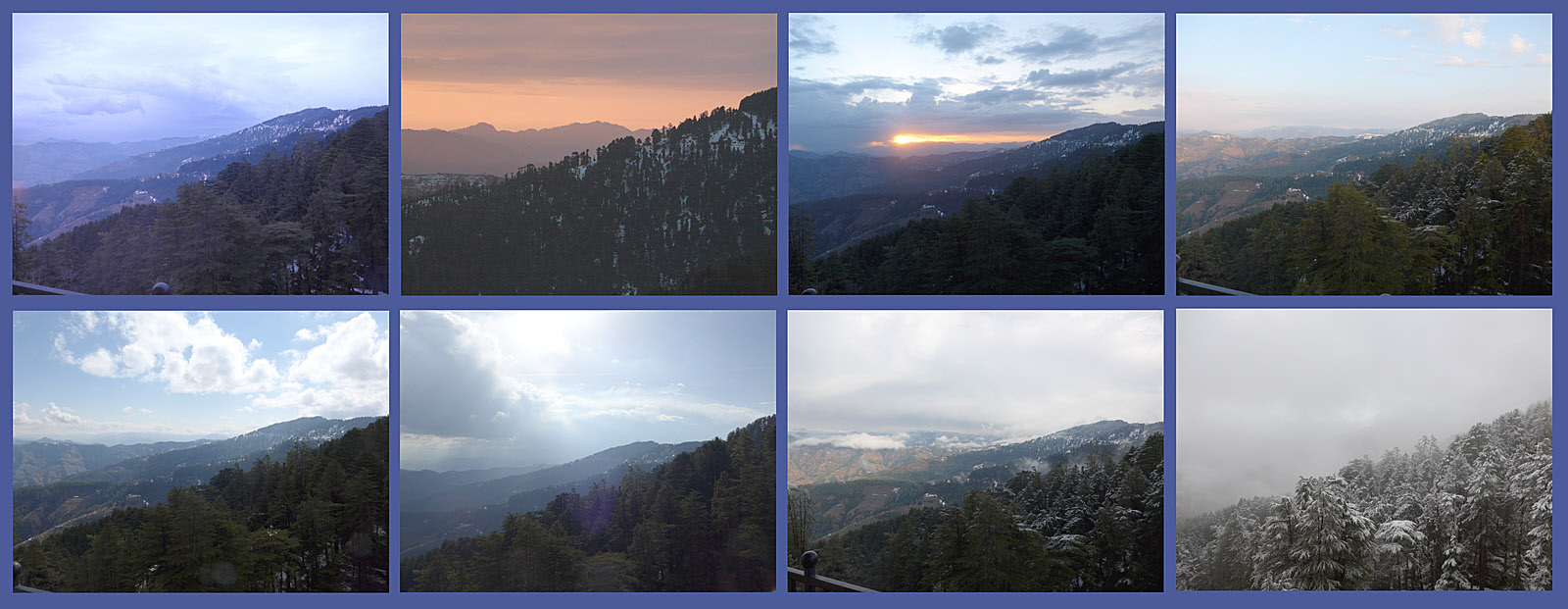 Multiple views NE from Wildflower Hall, Shimla