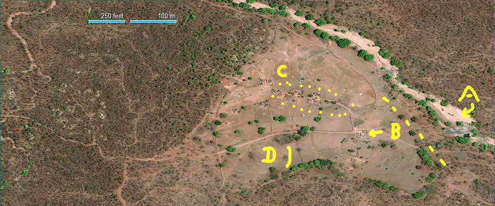 Overview aerial photo- rural India