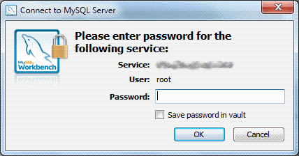 'Enter password to connect' dialog