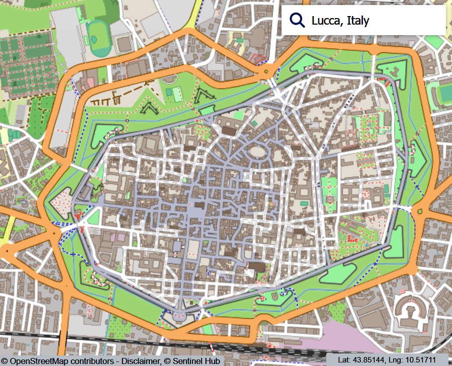 ((Image Lucca-OSM.png should appear here ))